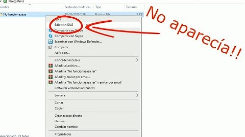 Error de "Edit with IDLE", en Python [Solucionado]