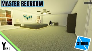 Master Bedroom Speedbuild in Roblox Studio | Studio Speedbuilds