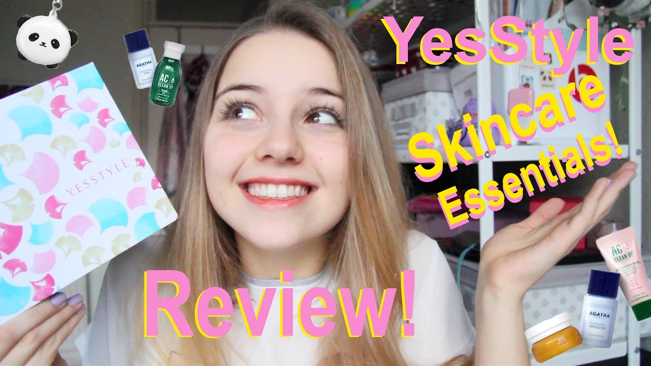 KBeauty Review YesStyle KBeauty box Skincare Essentials YouTube