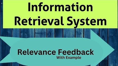 Relevance Feedback with Example in Information Retrieval System #irs #cse #education #btech #exams