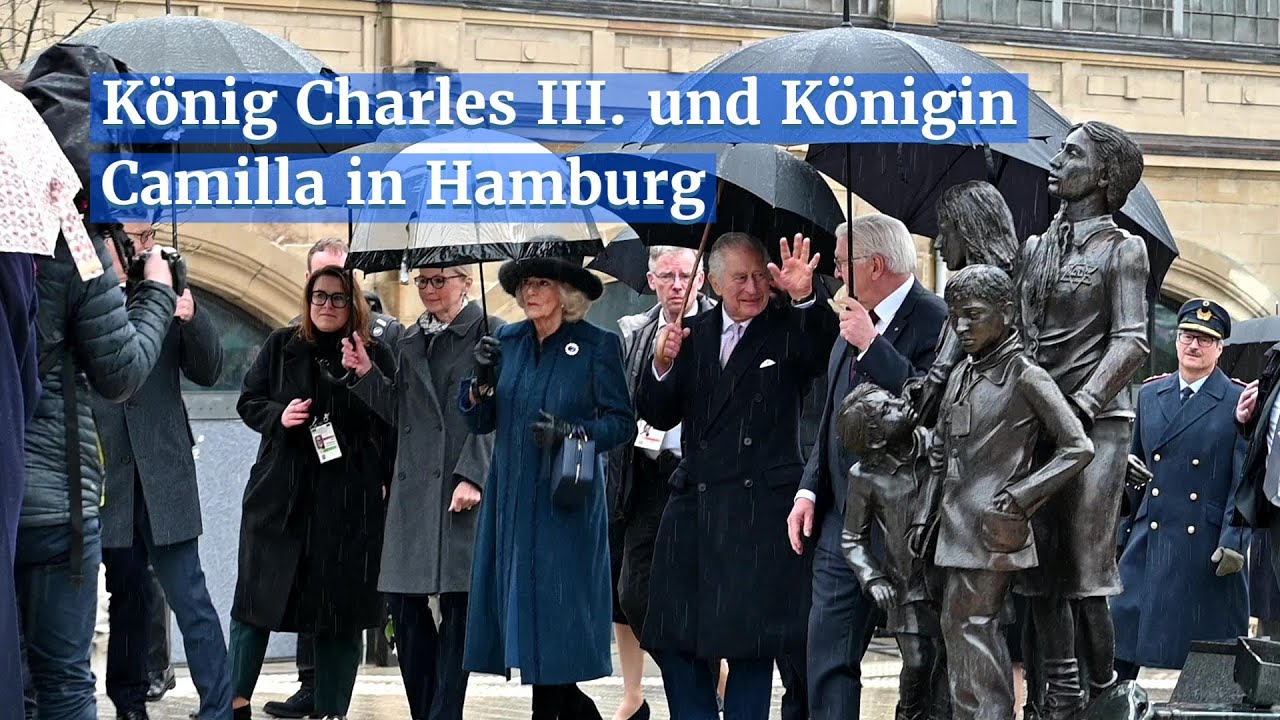 König Charles III. und Königin Camilla in Hamburg