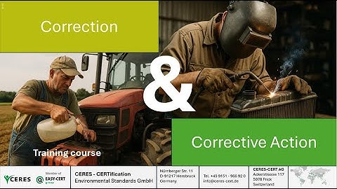 Correction and Corrective Action