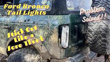 Ford Bronco Tail Lights - Why I Do NOT Like Them - Installed Oracle Flush Lights