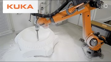 KUKA Robot Mills Foam Sculptures