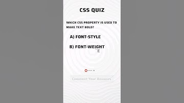 CSS BoldText #short #shorts #shortsfeed #css #cssforbeginners #webdesign #quiz #programming #cssquiz