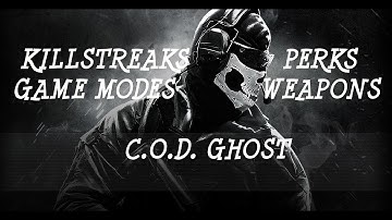 Call of Duty Ghost (Ps3) Menu----Weapons----Attachments----Perks----Etc.