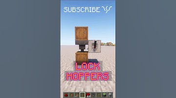 REDSTONE LOCKS HOPPERS to stop them from MOVING ITEMS!? | Redstone with PsiVolt #minecraft #redstone