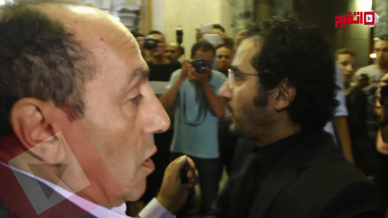 حلمي ورمضان وكريم عبدالعزيز في عزاء الفنان عمر الشريف