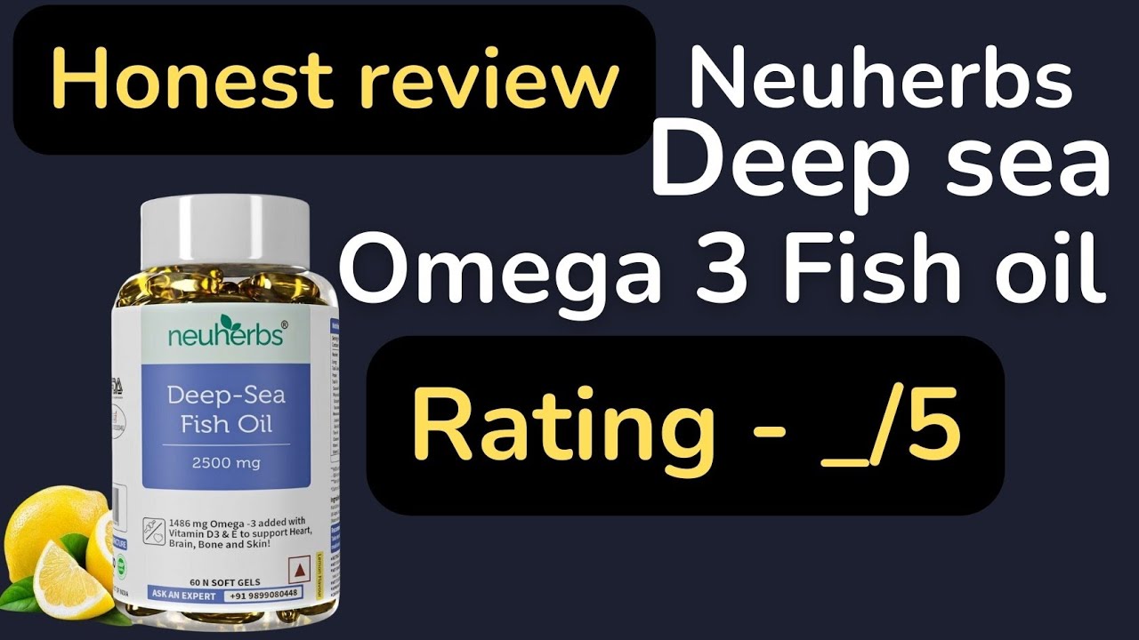 Neuherbs deep sea omega 3 fish oil 2500 mg review - YouTube