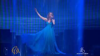 Aqua graphic water curtains  Celine Dion at Caesars Palace, Las Vegas