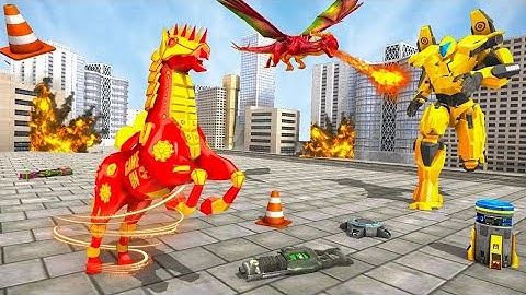 Horse Robot Car Game Flying Dragon Robot Transform