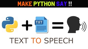 Make Python Say !! Text To Speech 🔥🔥