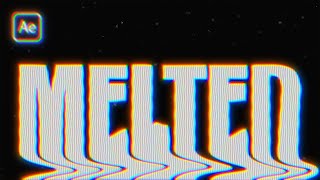 After Effects Tutorial | Melting VHS Title Effect