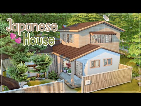 Видео: Японский Дом💕│Строительство│Japanese House│SpeedBuild│NO CC [The Sims 4]