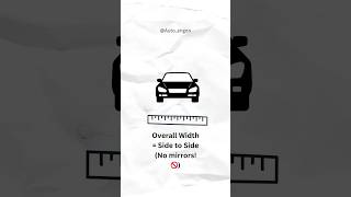 Basic terms used in vehicle dimensions #auto #autoengineering #automobile #car #autoheight