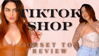 NATALIA REYNOLDS - TIKTOK SHOP CORSET TOPS TRY ON HAUL - HONEST REVIEW