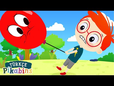 Kırmızı Balon Şarkısı🎈🎈 | Eğlenceli Ve Öğretici Bebek Şarkıları | Pikabins Çizgi Film
