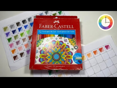 Coleção EcoLápis FABER CASTELL 72 cores