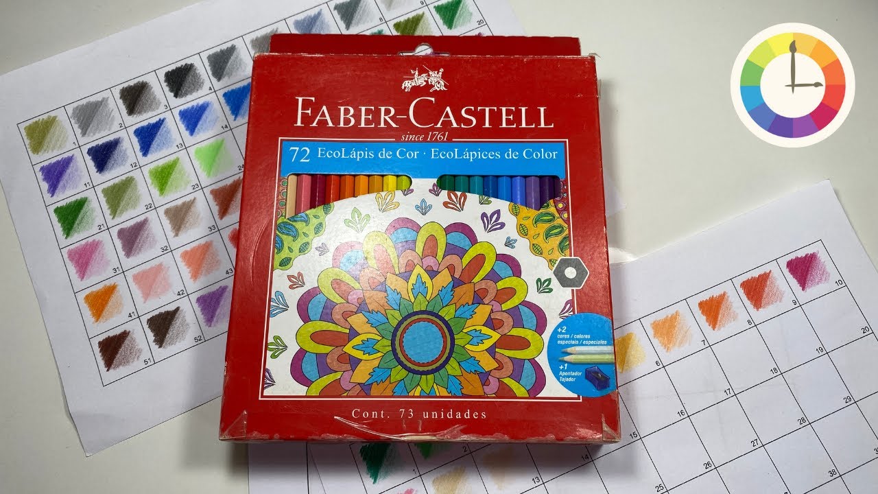 Coleção EcoLápis FABER CASTELL 72 cores