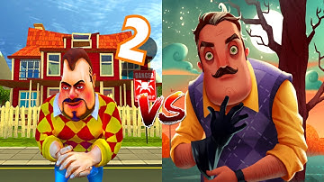 Dark Riddle 2: Story mode vs Hello Neighbor | Gameplay