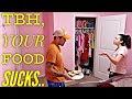 TELLING MY HUSBAND HIS FOOD IS NASTY PRANK! 🤮🤢