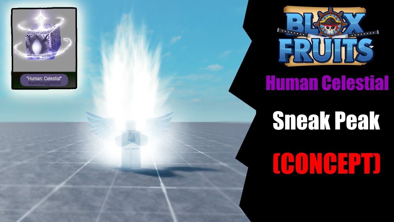 Blox Fruits Showcase Completo da Nova Fruta Human: Celestial da