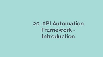 20. API Automation Framework  Introduction. Rest Assured, API Automation, API Automation Playlist