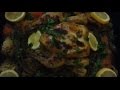 دجاجة مشوية بالخضار