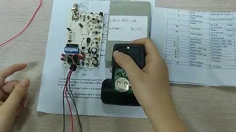 RC SM24 LT compatible for Linear Multi code 300mhz operate video