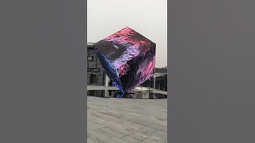 Outdoor led display cube, the largest rubik