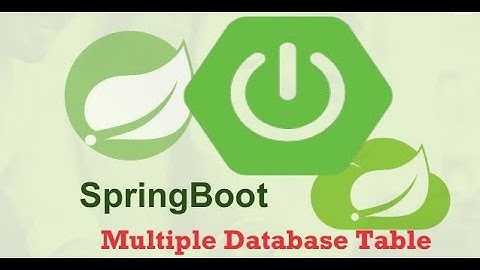 Spring Boot Part 4 - Multiple Database Tables