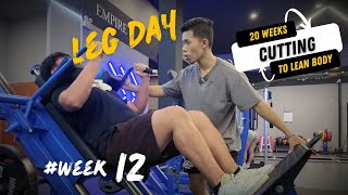 TUẦN 12/20 CUTTING Raw LEG DAY với học viên người Hàn | Cách tập chân NHIỀU mà vẫn KHỎE