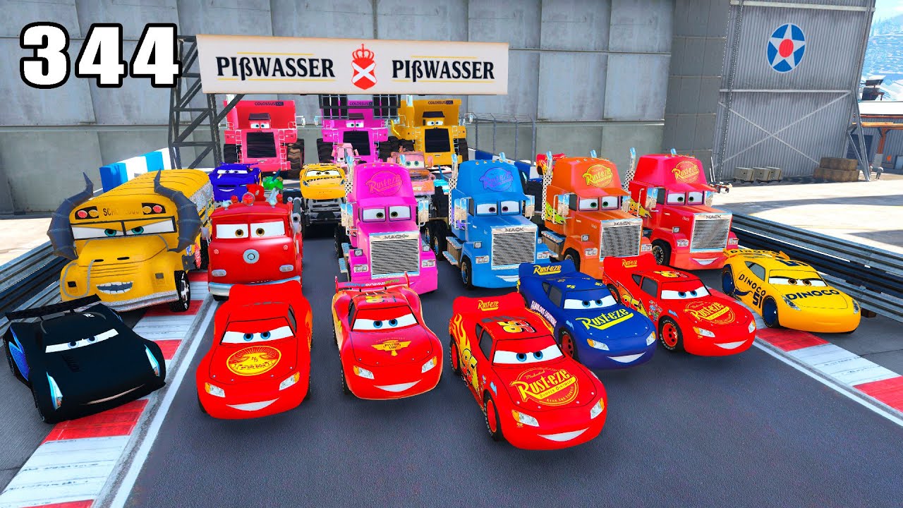 GTA V Mods Stunt Car Racing Challenge 🚙 By SPIDER-MAN With Amazing Super Cars monster trucks ep 344