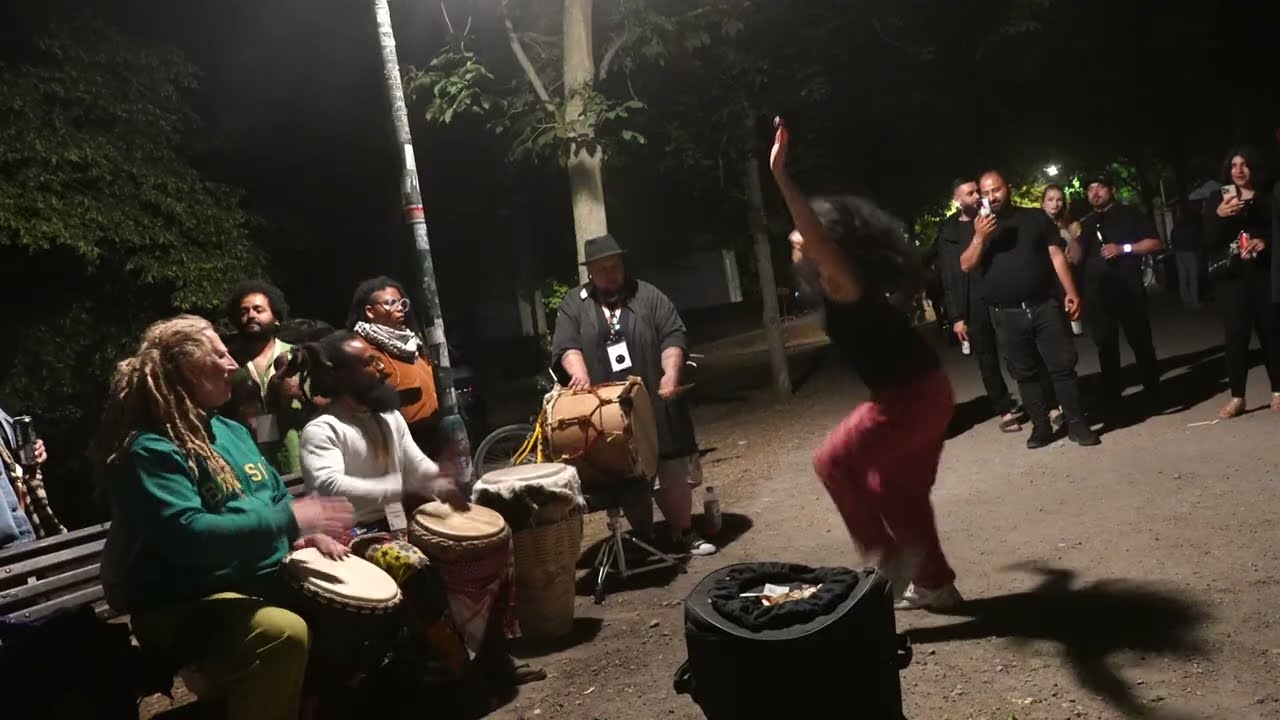 Rudolstadt Festival 2025:  Tanzen zu Trommeln Heinepark 5.7.2025