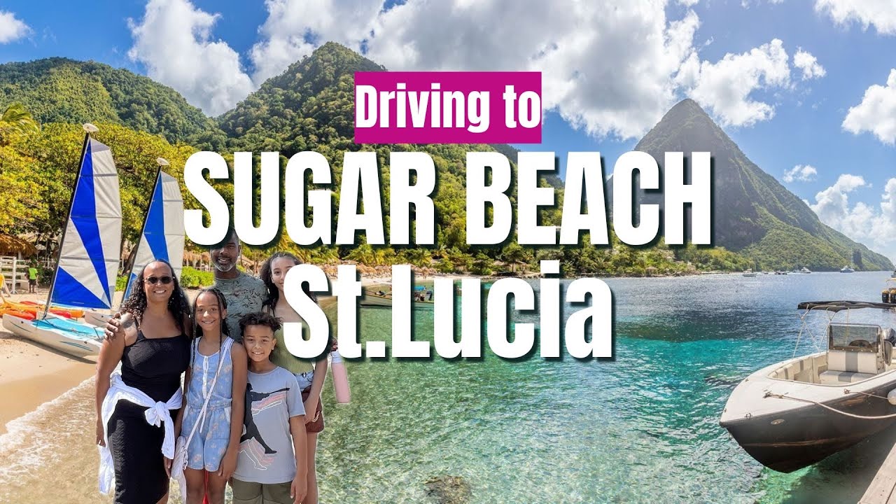 От Кастри до курорта Sugar Beach Resort [2023] Путешествие по горам Сент-Луиса. ЛЮСИЯ *4K*
