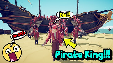 Pirate King Vs Every Units + Mod Units (Same Price) TABS - Totally Accurate Battle Simulator
