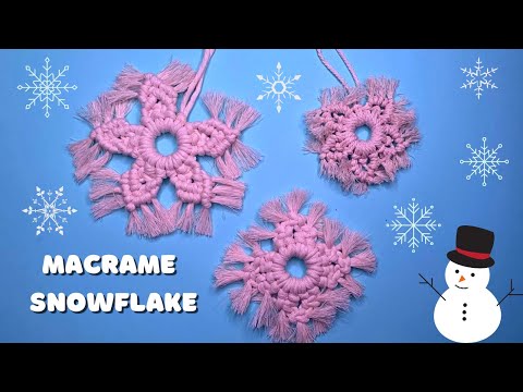 Macrame snowflakes ❄️❄️❄️