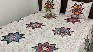 Covers bed or patchwork quilt 2,70x2, 70mt come learn with step by step.