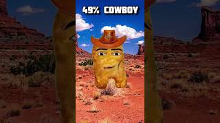 1% cowboy vs 49% cowboy vs 999% cowboy #shorts