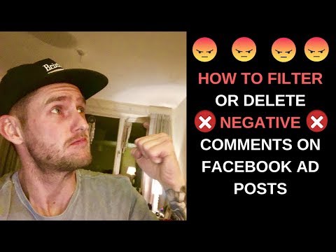 فیس بک اشتہاری پوسٹس + منفی مطلوبہ الفاظ کی فہرست پر منفی تبصروں کو فلٹر یا حذف کرنے کا طریقہ