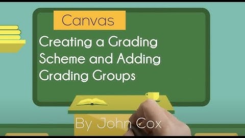 Canvas Gradebook: Create a Grading Scheme and Weighted Grading Groups