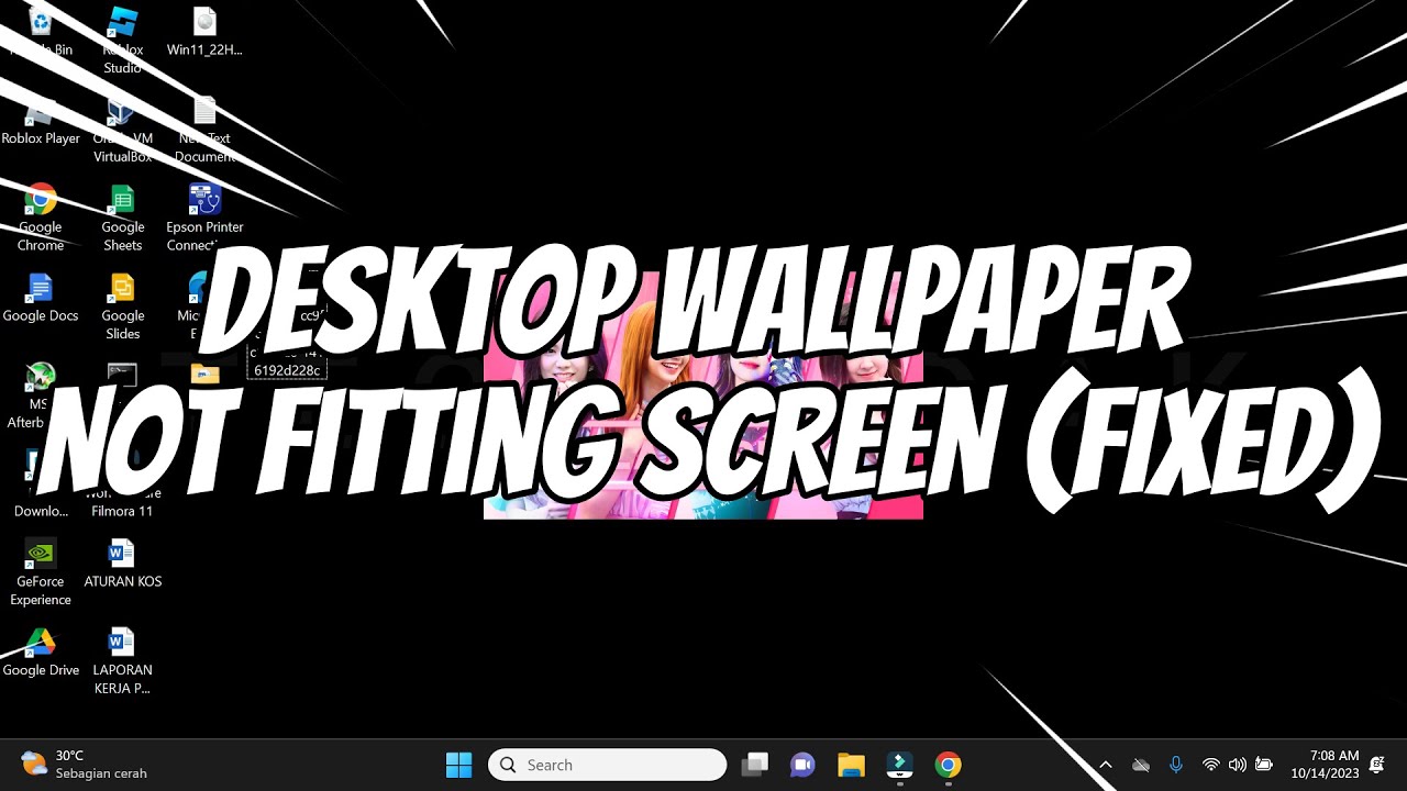Desktop Wallpaper Not Fitting Screen in Windows 11 (FIXED) YouTube