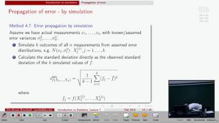 Lec 7C: Non-linear error propagation