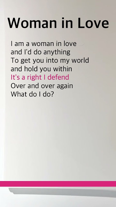 Woman in Love | Dana Winner