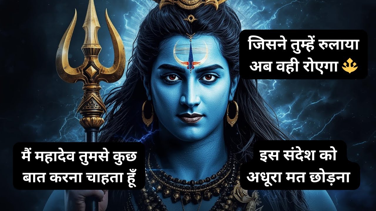जिसने तुम्हें रुलाया अब वही रोएगा 🔱 शिव जी का शक्तिशाली संदेश | Mahadev Divine Message
