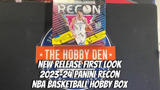 New release first look at 2023-24 Panini Recon NBA Basketball Hobby Box!
