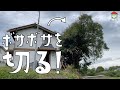 第76話 伸び放題の木を切る！まさかの人物のまさかの方法で超進む。【CAT HOUSE DIY】