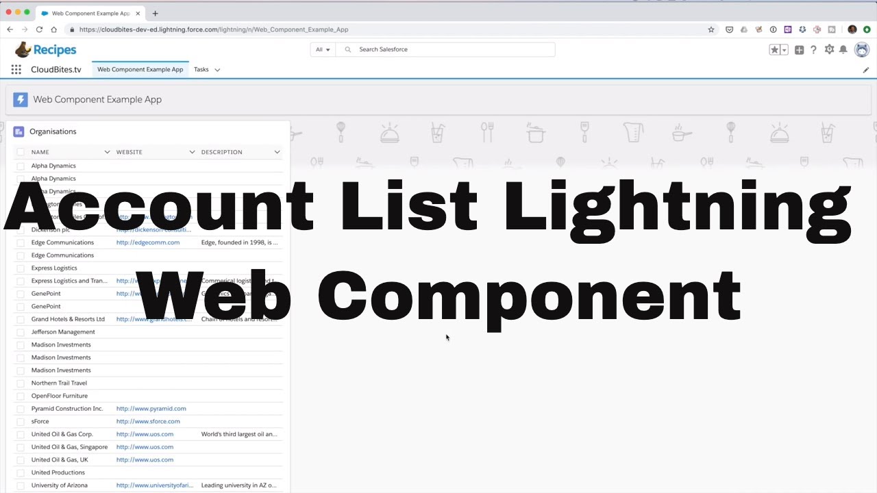 49. Lightning Web Component Series - Account List Component - YouTube