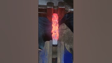 I never get tired of making the rubics twist #blacksmith #forge #handmade #howto #short #shorts