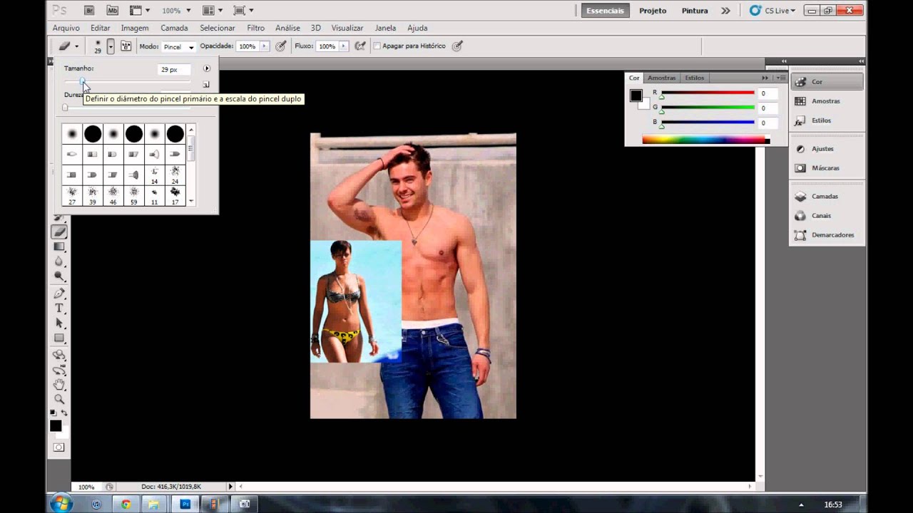 Como Copiar E Colar Uma Imagem No Photoshop